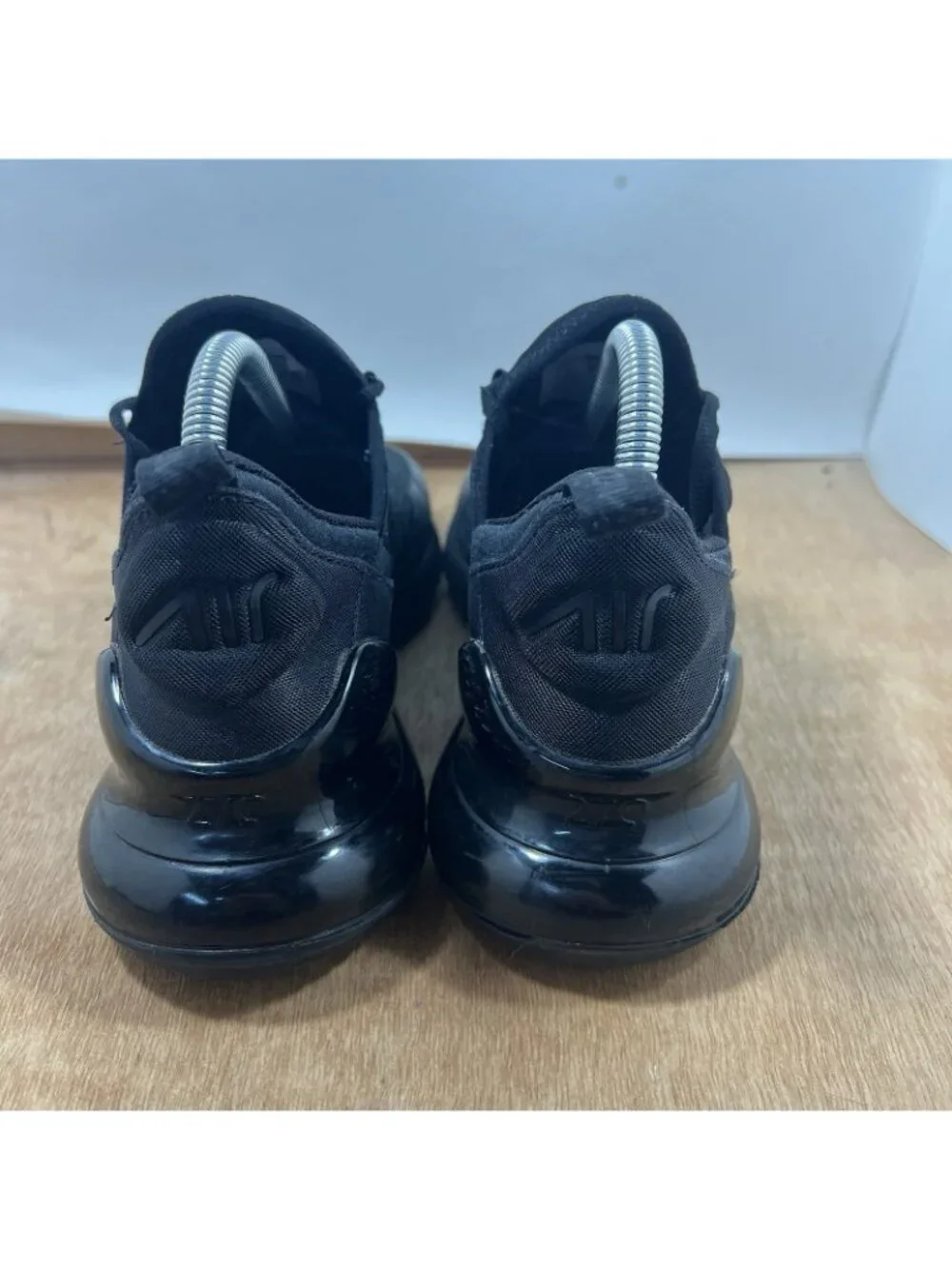 Nike Air Max 270 BQ5776-001 Triple Black Sneakers Black Size 7Y Women's 8.5